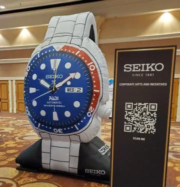 Inflable Seiko Reloj Producto Replica Reloj Inflable